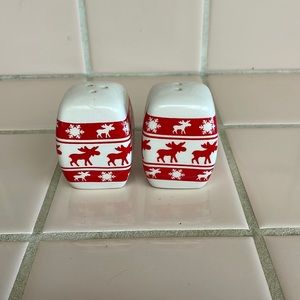 Christmas moose salt and pepper shakes